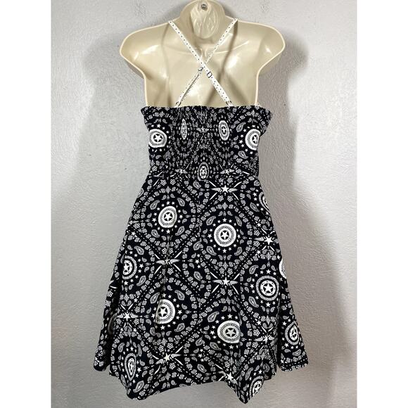 Marvel Print Sundress Strappy Captain America Black White Costume COS - XL - Picture 5 of 11
